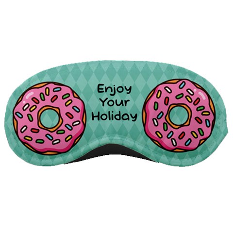 Personalized Name Any Text Donut Eyes Sleep Mask By Joe Front