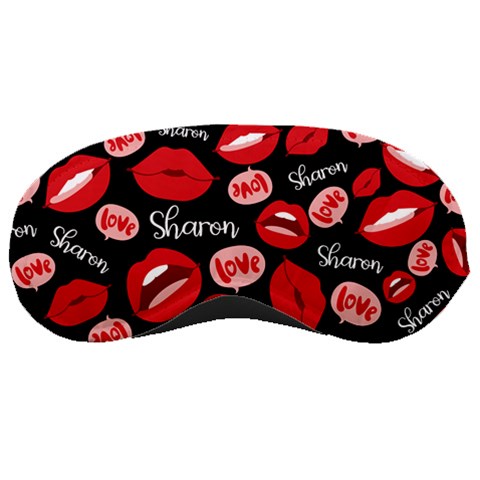 Personalized Name Any Text Kiss Love Sleep Mask By Joe Front