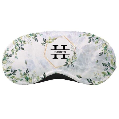 Personalized Initial Name Marble Sleep Mask By Joe Front