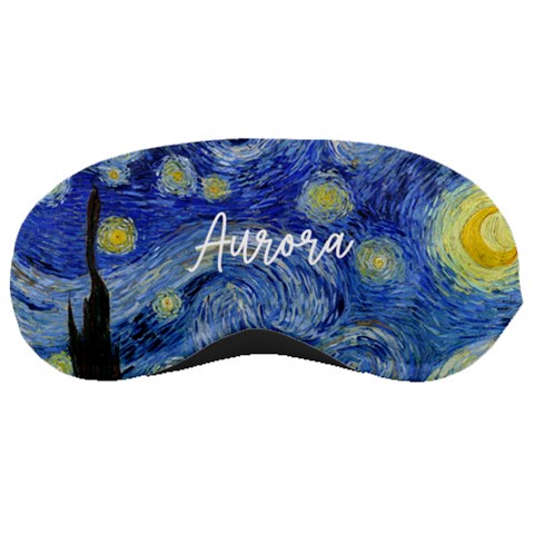 Personalized Name Any Text The Starry Night Sleep Mask By Joe Front