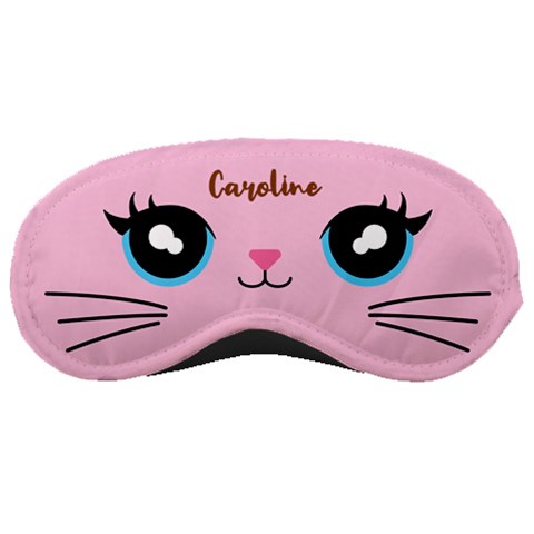 Personalized Name Any Text Cat Face Sleep Mask By Joe Front