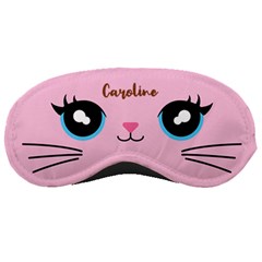 Personalized Name Any Text Cat Face Sleep Mask