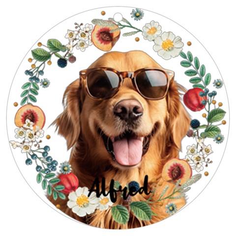 Personalized Photo Pet Face Cut Uv Print Acrylic Ornament By Katy Front