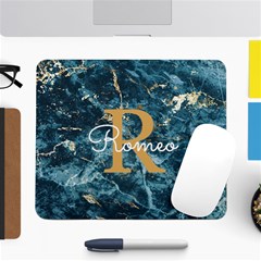 Personalized Initial Name Marble Large Mousepad