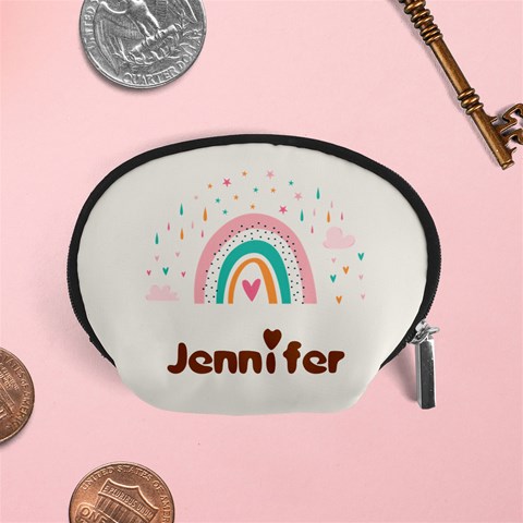 Personalized Rainbow Name Any Text Accessory Pouch (small) By Joe Front