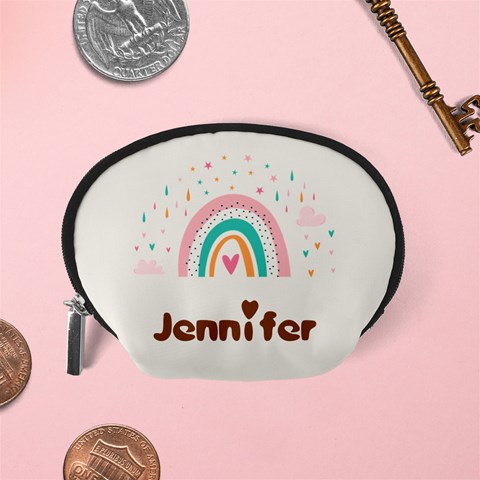 Personalized Rainbow Name Any Text Accessory Pouch (small) By Joe Back