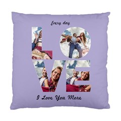 Personalized  Photo Name Any Text Every Day Love Large Cushion