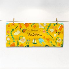 Personalized Tropical Summer Name Any Text Hand Towel