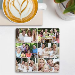 Family Six Collage - UV Print Square Tile Coaster 