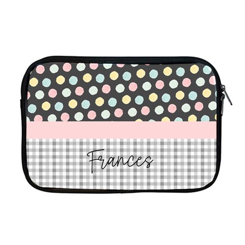 Personalized Name Any Text Dot With Checked Pattern By Katy Front