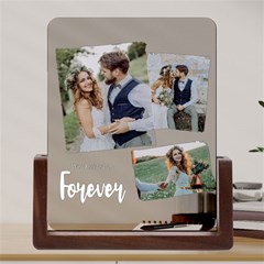 Personalized Photo Any Text - Acrylic UV Print 6  Tabletop Frame (U-Shape)