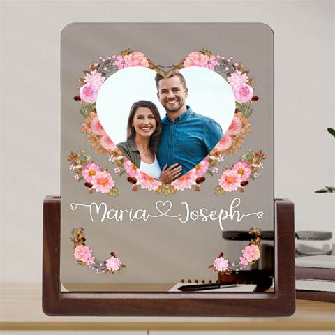 Personalized Photo Couple Valentine Day Name Any Text By Joe Front