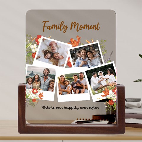 Personalized 5 Photo Polaroid Style Couple Family Name Any Text By Joe Front