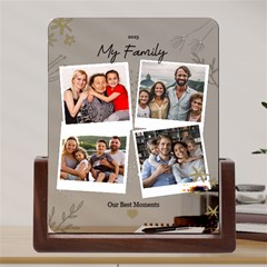 Personalized 4 Photo Polaroid Style Couple Family Name Any Text