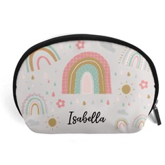 Personalized Rainbow Name Any Text - Accessory Pouch (Large)