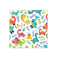 Personalized Dinosaur Name Any Text - Satin Bandana Scarf 22  x 22 