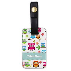 Owl Pattern - Luggage Tag (one side)