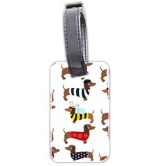 Cute Dog Pattern - Luggage Tag (two sides)