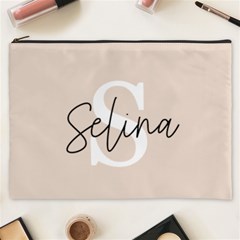 Beige Color Initial - Cosmetic Bag (XXXL)