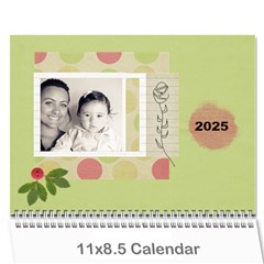 2025 calendar - Wall Calendar 11  x 8.5  (12-Months)