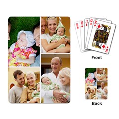 Four Photo Collage - Playing Cards Single Design (Rectangle)