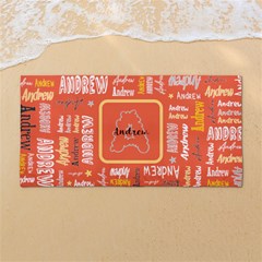 Custom Initial Any Text Name - 54 X27  Super Absorbent Beach Towel	