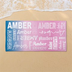 Custom Color Any Text Name - 54 X27  Super Absorbent Beach Towel	