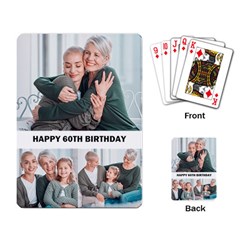 Family 3 Photo Collage - Playing Cards Single Design (Rectangle)