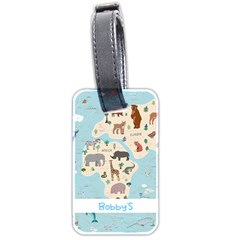 Animal World Map - Luggage Tag (two sides)