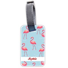 Summer Flamingo - Luggage Tag (two sides)