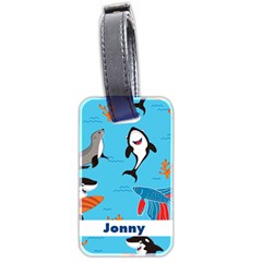 Personalized Name Ocean Theme - Luggage Tag (two sides)