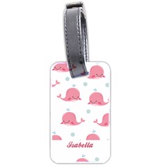 Cute Cartoon Whale - Luggage Tag (two sides)