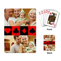 Photo Collage Poker Sign Seamless Pattern