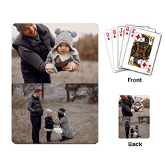 2 Photo Collage - Playing Cards Single Design (Rectangle)