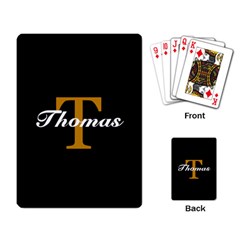 Classic Black Monogram - Playing Cards Single Design (Rectangle)