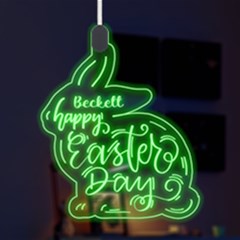 Custom Rabbit Shape Name Any Text - LED Acrylic Ornament