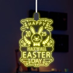 Custom Easter Day Rabbit Year Name Any Text - LED Acrylic Ornament