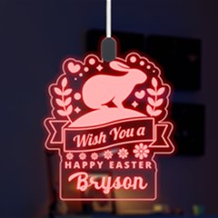 Custom Wish You a Happy Easter Name Any Text - LED Acrylic Ornament