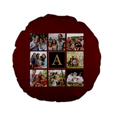 Personalized Initial 8 Photo - Standard 15  Premium Round Cushion 