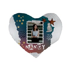 Personalized Believe In Yourself Name - Standard 16  Premium Heart Shape Cushion 