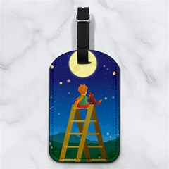 Personalized Name little Prince - Nappa Leather Luggage Tag Rectangle