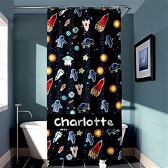 Ufo Pattern - Shower Curtain 36  x 72  (Stall)