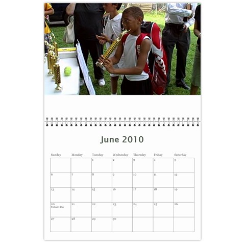 Nat Tennis Center Calendar By Cyril Gittens Jun 2010