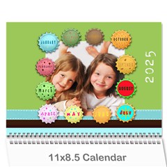 calender 2025 - Wall Calendar 11  x 8.5  (12-Months)