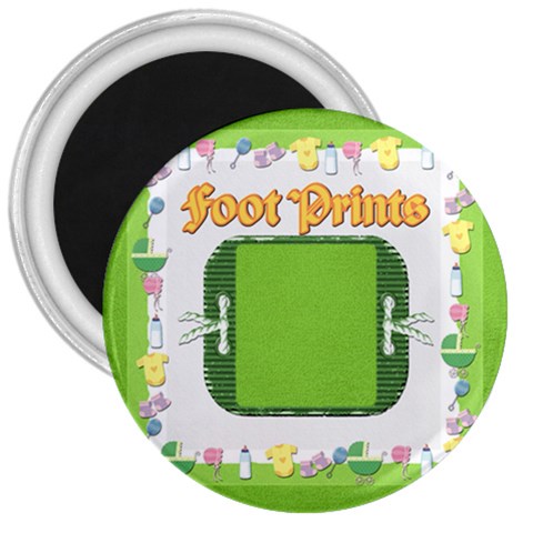 Footprints Magnet By Brooke Front