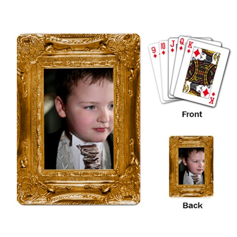 Gold Frame Playing Cards By Catvinnat Back