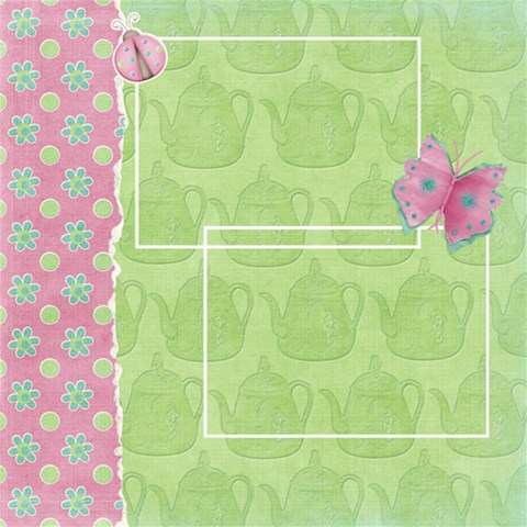 Tea Party Scrapbook Pages 12  X 12  12 x12  Scrapbook Page - 9