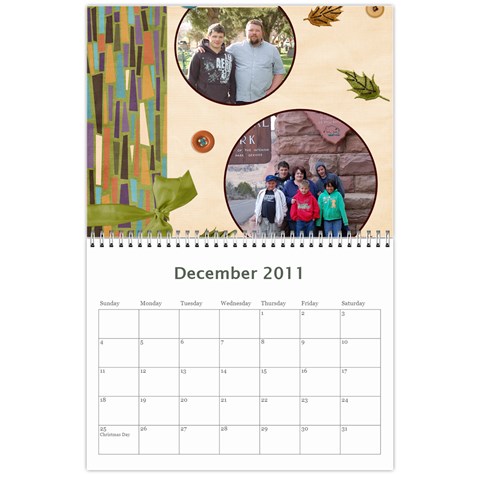 Prisbrey Calendar By Rebekah Prisbrey Dec 2011