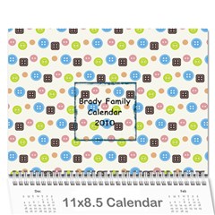 Brady Calendar - Wall Calendar 11  x 8.5  (12-Months)