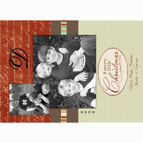 Christmas Again By Hope 7 x5  Photo Card - 2